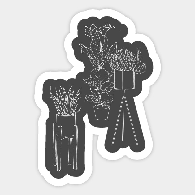 plants Sticker by inkyhaus